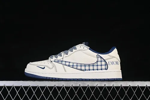 All categories Air Jordan Jordan series basketball shoes Air Jordan 1 Low high-end customized low-top sneakers Air Jordan 1 Low AJ1 Joe 1 Dior joint high-end customized low-top retro basketball shoes LD2028-072